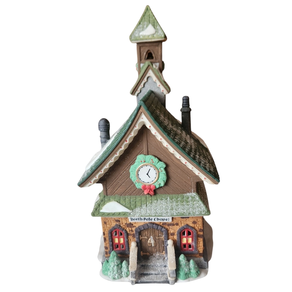 "North Pole Chapel" Dept 56 North Pole Series Vintage 1993
